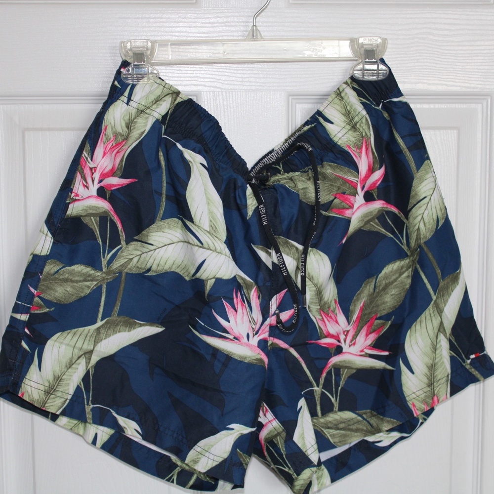 Tommy Hilfiger Tropical Print Swim Trunks
